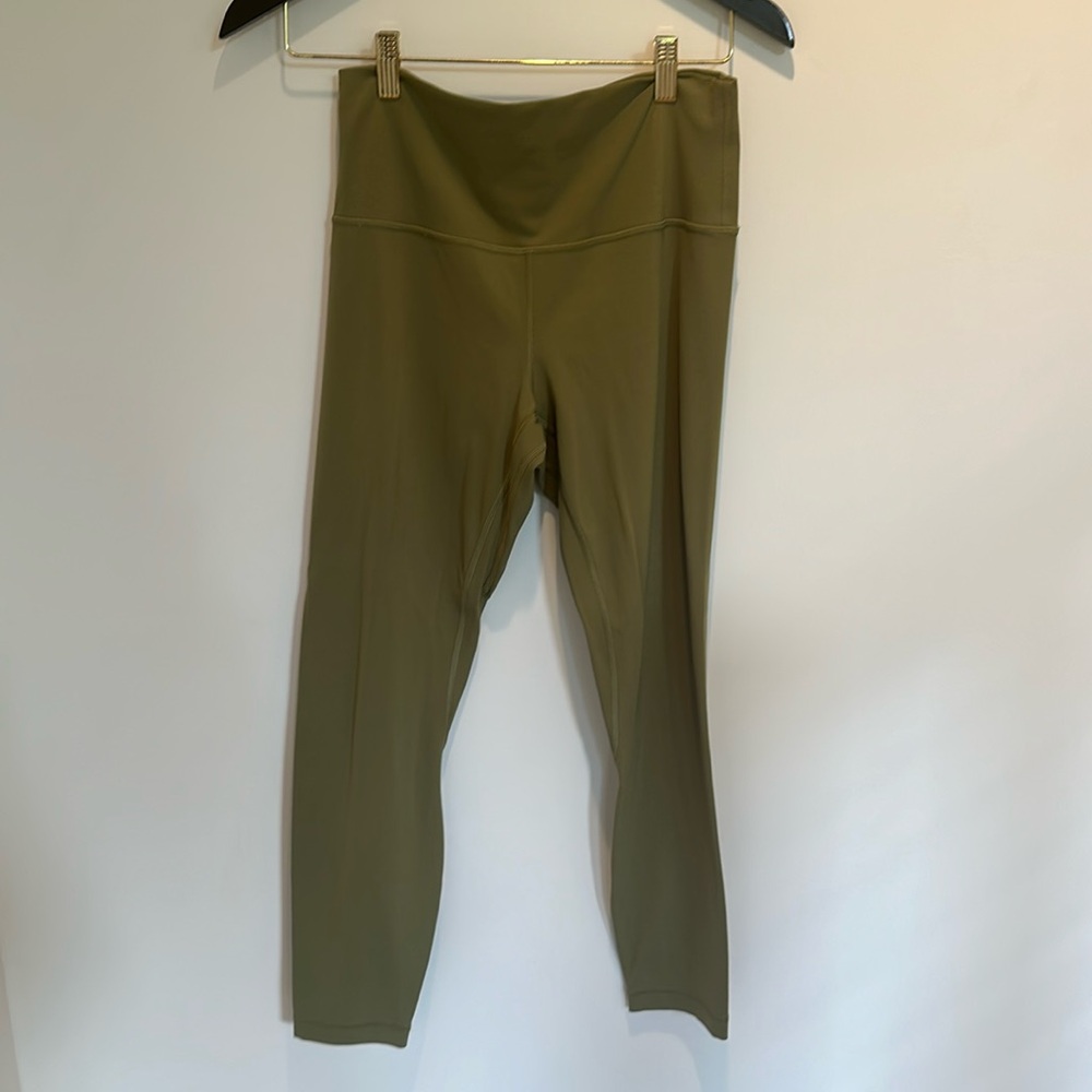 Never Worn! lululemon Align High Rise Legging. Size 10. Color Bronze Green